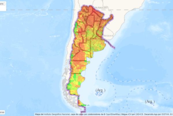 Mapa de Argentina con el ICV Índice de Calidad de Vida elaborado por el Conicet | Salud y Bienestar