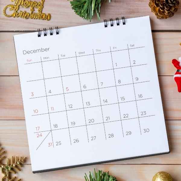 Calendario diciembre 2025: Feriados en Argentina